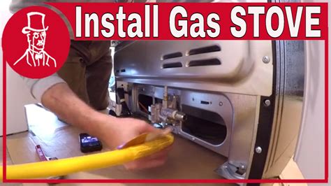 hooking up gas stove